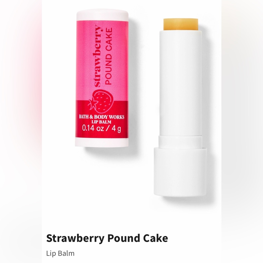 New/Unopened Strawberry Pound Cake Lip Care Bundle - Bath & Body Works - Picture 6 of 8